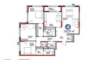Продажа 4-комнатной квартиры, 153.28 м², ул. Бухар жырау, дом  26 стр - Продажа квартир в Астане