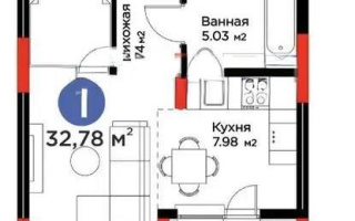 Продажа 1-комнатной квартиры, 33 м², пр. Туран, дом  57/1 - Продажа  однокомнатных квартир в Астане без посредников