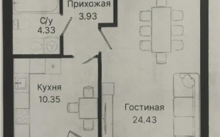 Продажа 1-комнатной квартиры, 44.72 м², ул. Панфилова, дом  85 - Продажа  однокомнатных квартир в новостройках Астаны без посредников