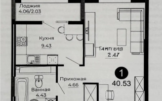 Продажа 1-комнатной квартиры, 40.5 м², ул. Серкебаева, дом  22 - Продажа  однокомнатных квартир в новостройках Астаны с фото