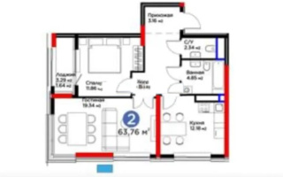 Продажа 2-комнатной квартиры, 63.76 м², ул. Бухар жырау, дом  33 - Продажа квартир в Астане