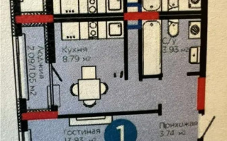 Продажа 1-комнатной квартиры, 33.4 м² - Продажа однокомнатных квартир в р-не Нура Астаны - страница 19