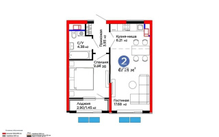 Продажа 2-комнатной квартиры, 46 м², ул. Белжайлау, дом  47а - Продажа квартир в Алматы