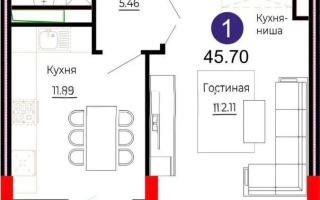 Продажа 1-комнатной квартиры, 45.7 м² - Продажа  однокомнатных квартир в Астане без посредников