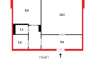 Продажа 1-комнатной квартиры, 42 м² - Продажа квартир в панельном доме в Казахстане