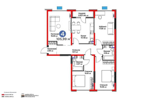 Продажа 4-комнатной квартиры, 106 м² - Продажа квартир в Турксибском р-не Алматы - страница 5