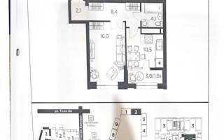 Продажа 1-комнатной квартиры, 43.9 м², ул. Утеген батыра, дом  11г - Продажа квартир в новостройках Алматы без посредников