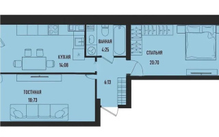 Продажа 2-комнатной квартиры, 64.2 м², ул. Серкебаева, дом  49 - Продажа  двухкомнатных квартир в Астане