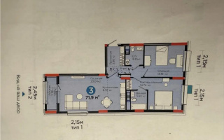 Продажа 3-комнатной квартиры, 71.9 м², ул. Е-321, дом  6/2 - Продажа  трехкомнатных квартир в новостройках Астаны без посредников