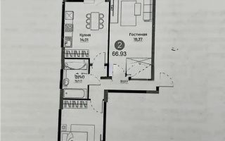 Продажа 2-комнатной квартиры, 66.93 м², ул. Е-429, дом  26 - Продажа  двухкомнатных квартир в Астане без посредников с фото