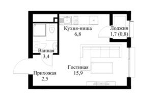 Продажа 1-комнатной квартиры, 30 м², пр. Рыскулова, дом  2б/2 - Продажа  однокомнатных квартир в Алматы
