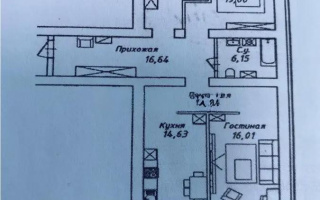 Продажа 3-комнатной квартиры, 101.35 м², ул. Нажимеденова, дом  38 стр - Продажа  трехкомнатных квартир в новостройках Астаны