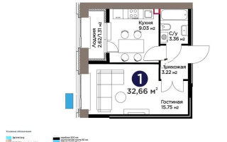 Продажа 1-комнатной квартиры, 32.66 м² - Продажа однокомнатных квартир в Астане - страница 18