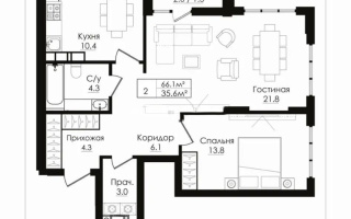 Продажа 2-комнатной квартиры, 66 м², пр. Тауелсыздык, дом  38/4 стр - Продажа квартир в Астане