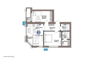 Продажа 3-комнатной квартиры, 73.2 м², ул. Е-899, дом  5/1 - Продажа квартир в Астане