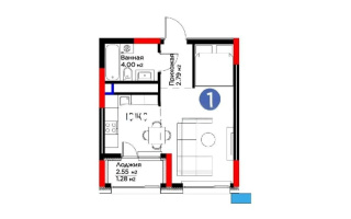 Продажа 1-комнатной квартиры, 31.72 м², пр. Туран, дом  56 стр - Продажа  однокомнатных квартир в Астане без посредников с фото