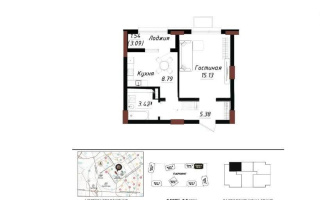 Продажа 1-комнатной квартиры, 35 м² - Продажа однокомнатных квартир в Астане