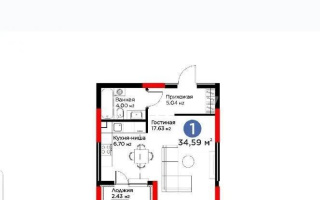Продажа 1-комнатной квартиры, 35 м², пр. Туран, дом  57/1 - Продажа  однокомнатных квартир в Астане