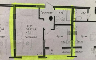 Продажа 1-комнатной квартиры, 40.61 м², ул. Байтурсынова, дом  16 стр - Продажа  однокомнатных квартир в новостройках Астаны без посредников с фото