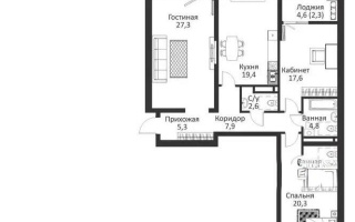 Продажа 3-комнатной квартиры, 113.3 м², ул. Байкадамова, дом  18а - Продажа  трехкомнатных квартир в Алматы