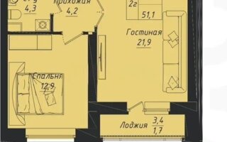 Продажа 2-комнатной квартиры, 51.1 м² - Продажа квартир в кирпичном доме в Астане - страница 36