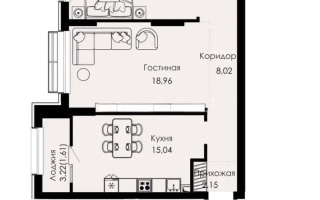 Продажа 2-комнатной квартиры, 63.54 м², ул. Халиуллина, дом  154б - Продажа квартир в Алматы