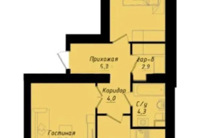 Продажа 2-комнатной квартиры, 69.1 м², ул. Толе би, дом  1 стр - Продажа  двухкомнатных квартир в Астане с фото