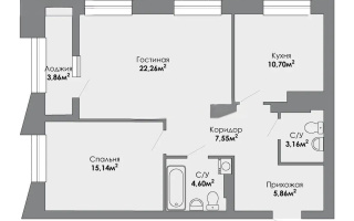 Продажа 4-комнатной квартиры, 70 м², ул. Розыбакиева, дом  310а - Продажа  четырехкомнатных квартир в новостройках Алматы