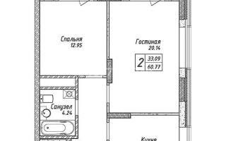 Продажа 2-комнатной квартиры, 60.77 м², пр. Мангилик Ел, дом  62 - Продажа квартир в Астане без посредников