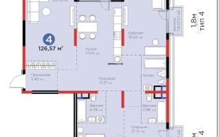 Продажа 4-комнатной квартиры, 126.57 м² - Продажа квартир в новостройках Алматы - страница 6