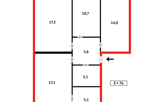 Продажа 4-комнатной квартиры, 76 м², 1 кв-л - Продажа  четырехкомнатных квартир в Караганде