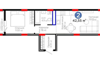 Продажа 2-комнатной квартиры, 42.78 м² - Продажа  двухкомнатных квартир в Астане - страница 17
