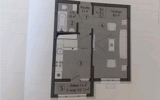 Продажа 1-комнатной квартиры, 35.7 м², ул. Култегин, дом  16 стр - Продажа  однокомнатных квартир в Астане