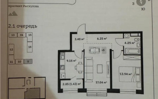 Продажа 2-комнатной квартиры, 55.46 м², ул. Туркестан, дом  115 - Продажа  двухкомнатных квартир в новостройках Алматы