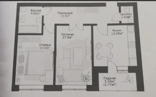 Продажа 2-комнатной квартиры, 65.96 м², ул. Ахмедьярова, дом  3 - Продажа  двухкомнатных квартир в Астане с фото