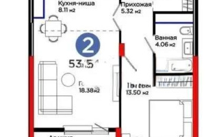 Продажа 2-комнатной квартиры, 53.54 м² - Продажа двухкомнатных квартир от собственников в Астане - страница 2