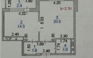 Продажа 2-комнатной квартиры, 45.7 м²