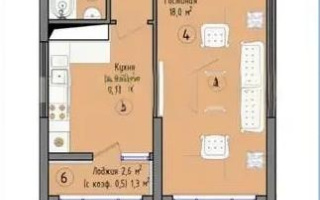 Продажа 1-комнатной квартиры, 35.7 м², ул. Култегин, дом  16 стр - Продажа  однокомнатных квартир в Астане с фото