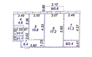 Продажа 3-комнатной квартиры, 56.8 м² - Продажа трехкомнатных квартир в Темиртау