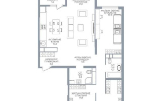 Продажа 4-комнатной квартиры, 122 м², ул. Сатпаева, дом  90/59 стр - Продажа  четырехкомнатных квартир в новостройках Алматы с фото
