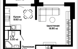 Продажа 1-комнатной квартиры, 48.7 м², мкр-н Астана, дом  1/19 стр - Продажа  однокомнатных квартир в новостройках Алматы с фото
