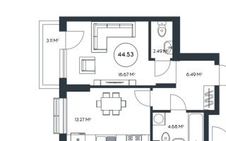 Продажа 2-комнатной квартиры, 44.55 м² - Продажа  двухкомнатных квартир в новостройках Алматы - страница 18