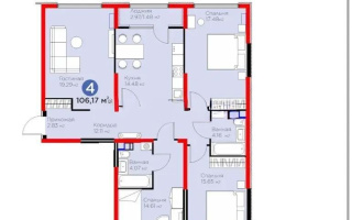 Продажа 4-комнатной квартиры, 106 м², ул. Байге, дом  12б - Продажа квартир в Алматы