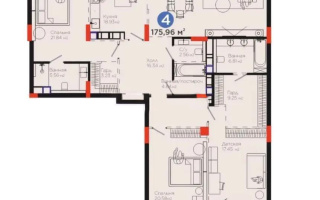 Продажа 4-комнатной квартиры, 176 м², пер. Тасшокы, дом  4 - Продажа  четырехкомнатных квартир в новостройках Астаны