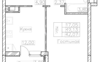 Продажа 1-комнатной квартиры, 42 м², ул. А-191, дом  4 - Продажа квартир в Астане