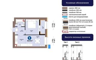 Продажа 2-комнатной квартиры, 38 м² - Продажа квартир в блочном доме в Астане