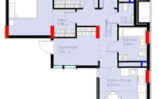 Продажа 4-комнатной квартиры, 88.33 м², пр. Туран, дом  57/5 - Продажа  четырехкомнатных квартир в Астане с фото