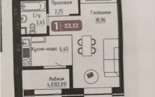 Продажа 1-комнатной квартиры, 33.12 м², ул. Тынышбайулы, дом  10 - Продажа квартир в Астане