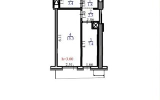 Продажа 1-комнатной квартиры, 30.4 м²