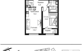 Продажа 1-комнатной квартиры, 46.9 м² - Продажа однокомнатных квартир в Алматы